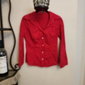 Colors of Benetton Button Down stretch Women's Long Sleeve Shirt